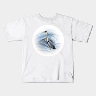 Grey heron Kids T-Shirt